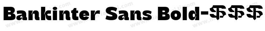 Bankinter Sans Bold字体转换